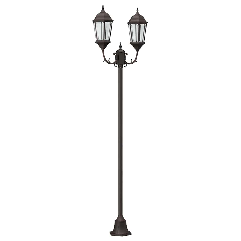 Vidaxl tuinverlichting brons 68 x 20 x 235 cm aluminium en glas