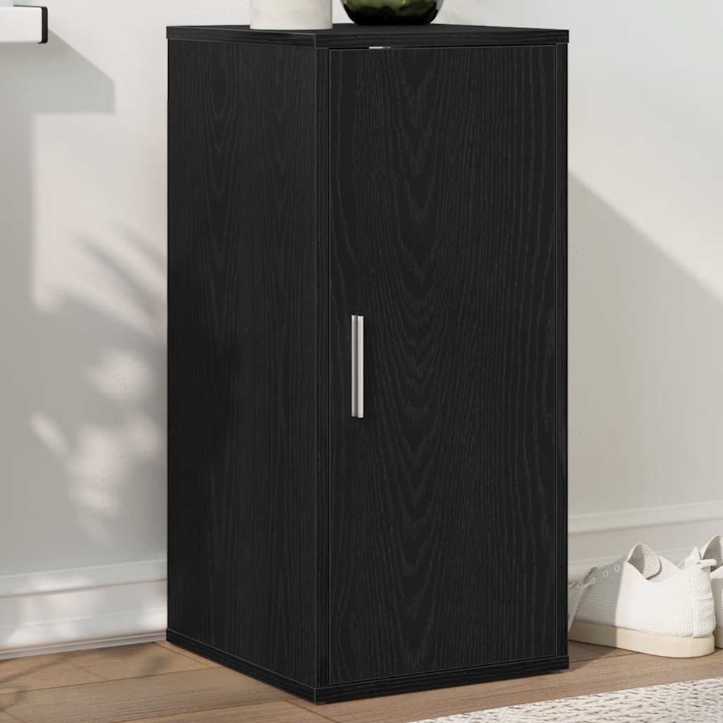 Vidaxl schoenenkast 32x35x70 cm spaanplaat zwart eikenkleurig