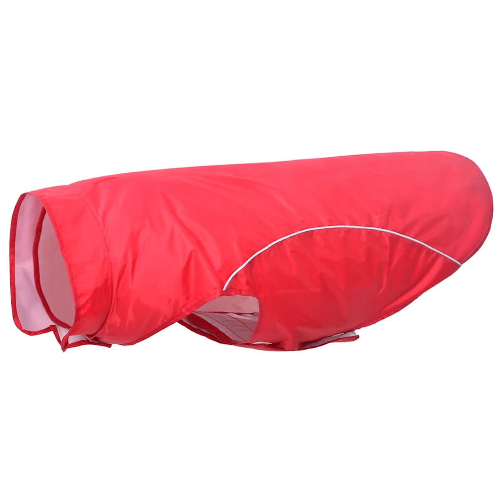 Vidaxl hondenregenjas met reflecterende strips polyester rood 3xl