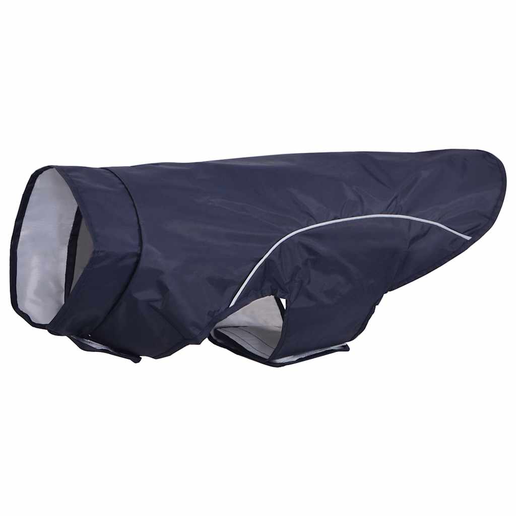 Vidaxl hondenregenjas met reflecterende strips polyester blauw xl