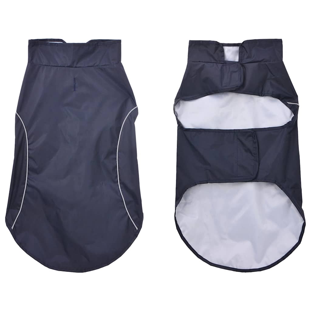 Vidaxl hondenregenjas met reflecterende strips polyester blauw xl