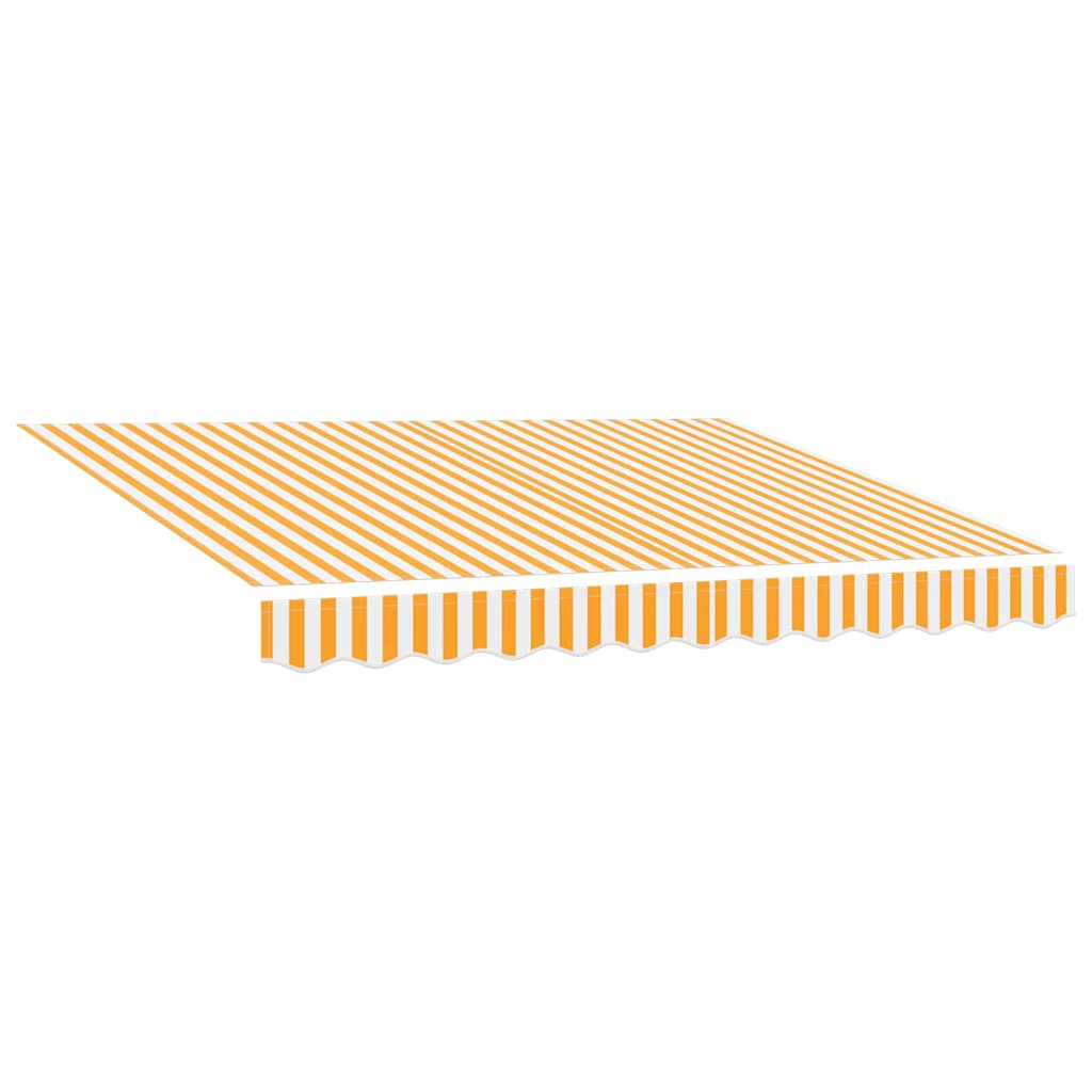 Vidaxl vervangingsdoek voor zonnescherm geel en wit 235 x 195 cm