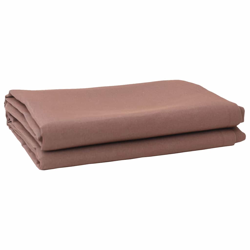 Vidaxl zonnescherm vervangingen bruin 1000 x 160 cm polyester canvas