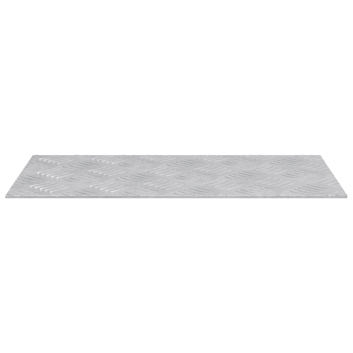 Vidaxl trap tread rechthoekig 2 pcs zilver 50 x 25 cm aluminium