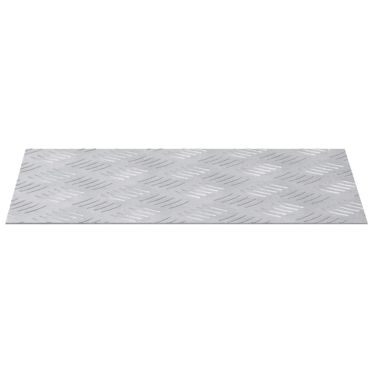 Vidaxl trap tread rechthoekig 4 pcs zilver 40 x 30 cm aluminium