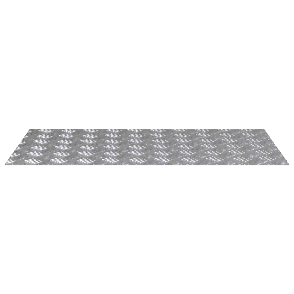 Vidaxl trap tread rechthoekig 4 pcs zilver 90 x 50 cm aluminium