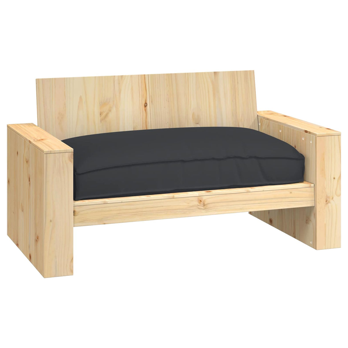 Vidaxl kussen zwart 120 x 80 x 12 cm oxford stof