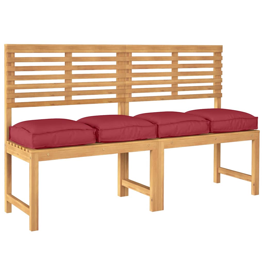Vidaxl kussen 4 pcs wijnrood 40 x 40 x 8 cm oxford stof