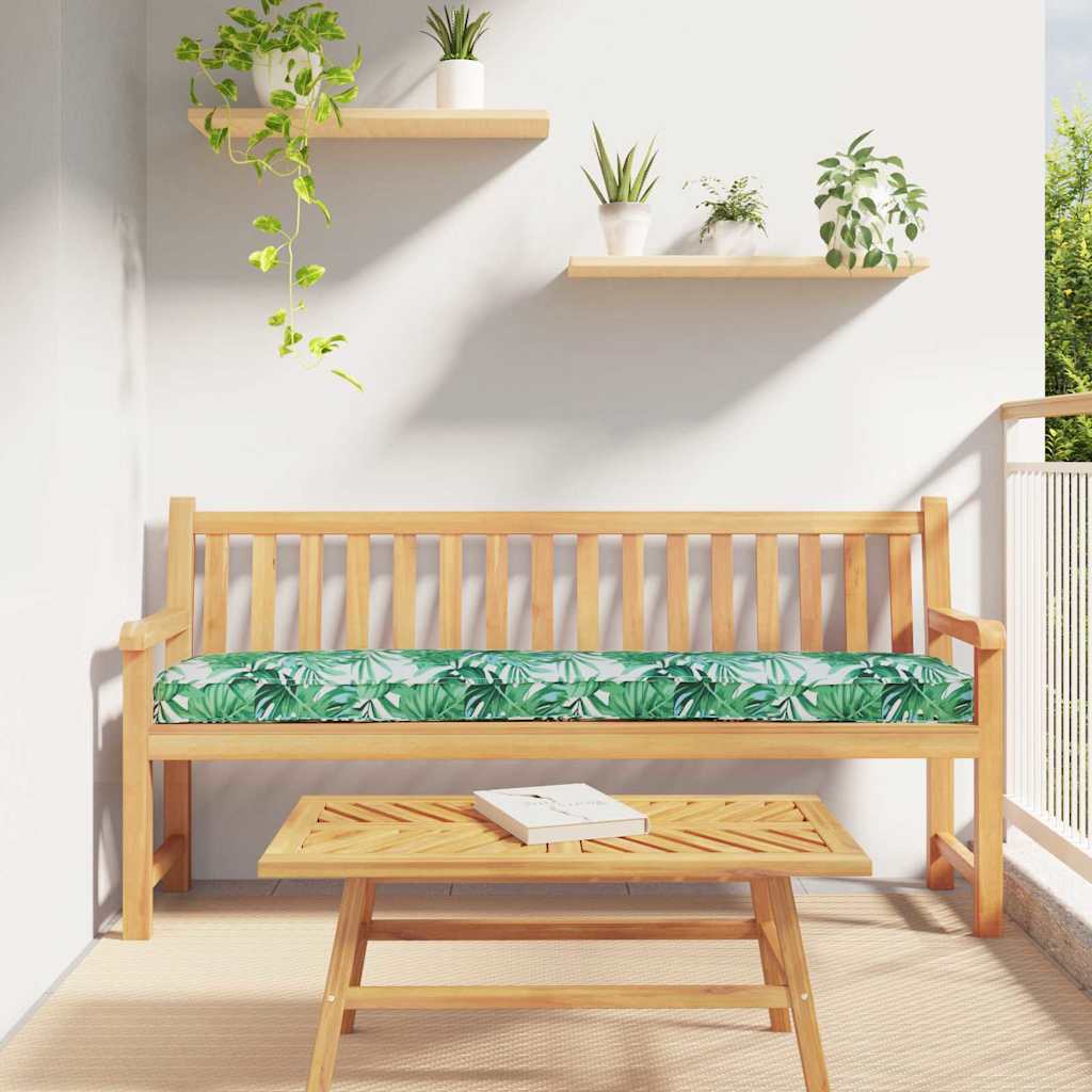 Vidaxl palet kussen bloemen bladpatroon 200 x 40 x 8 cm oxford stof