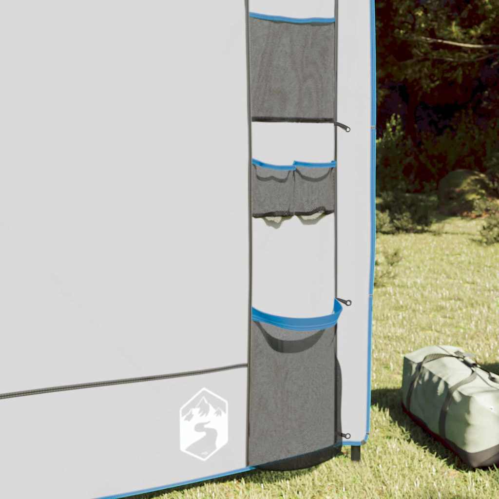 Vidaxl hangende tentorganiser grijs en blauw 320 x 182 cm oxford