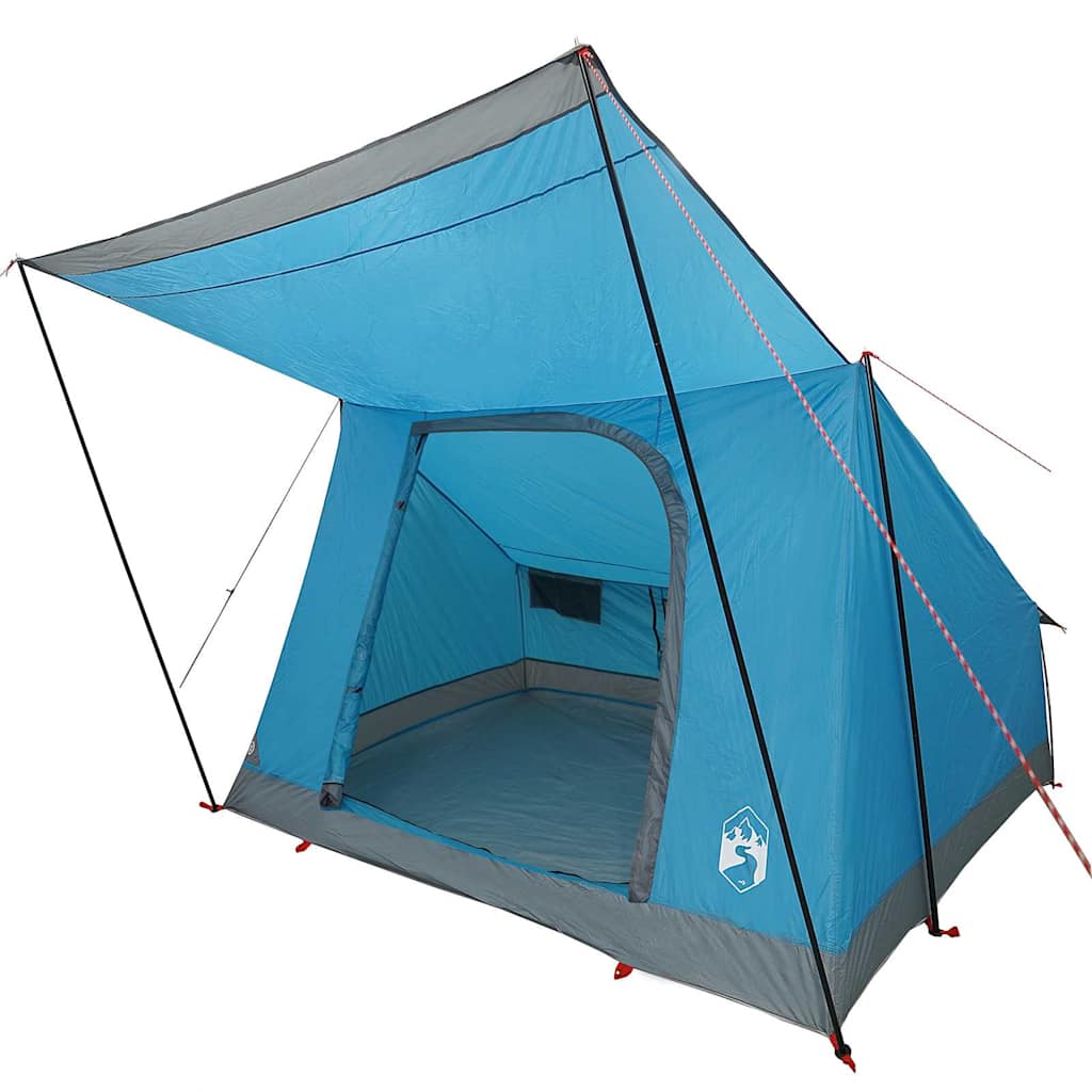 Vidaxl camping tent met dak met opslag blauw 282 x 225 x 154 cm taft