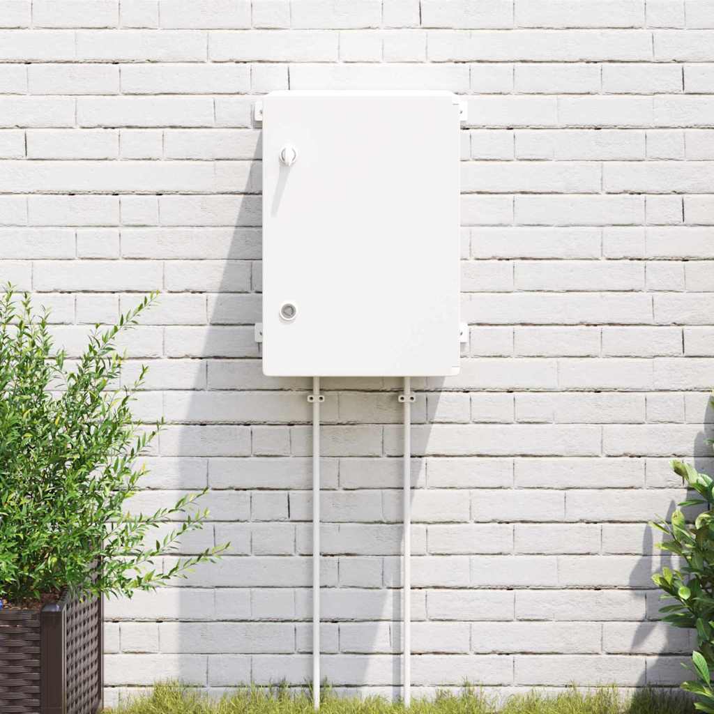 Vidaxl bedieningskast grijs 47 x 20 x 60 cm abs kunststof
