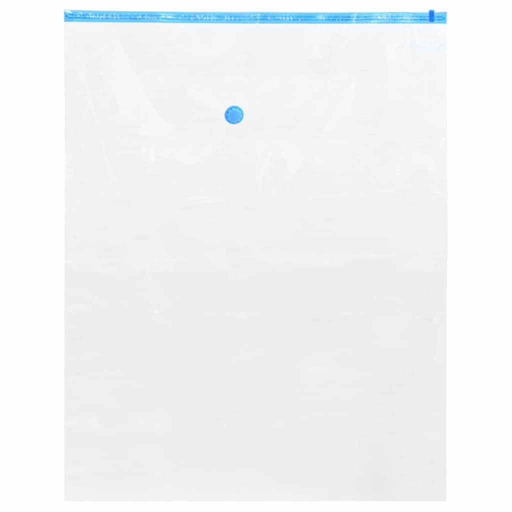 Vidaxl opslagzakken met opslag 10 pcs transparant en blauw 100 x 80 cm