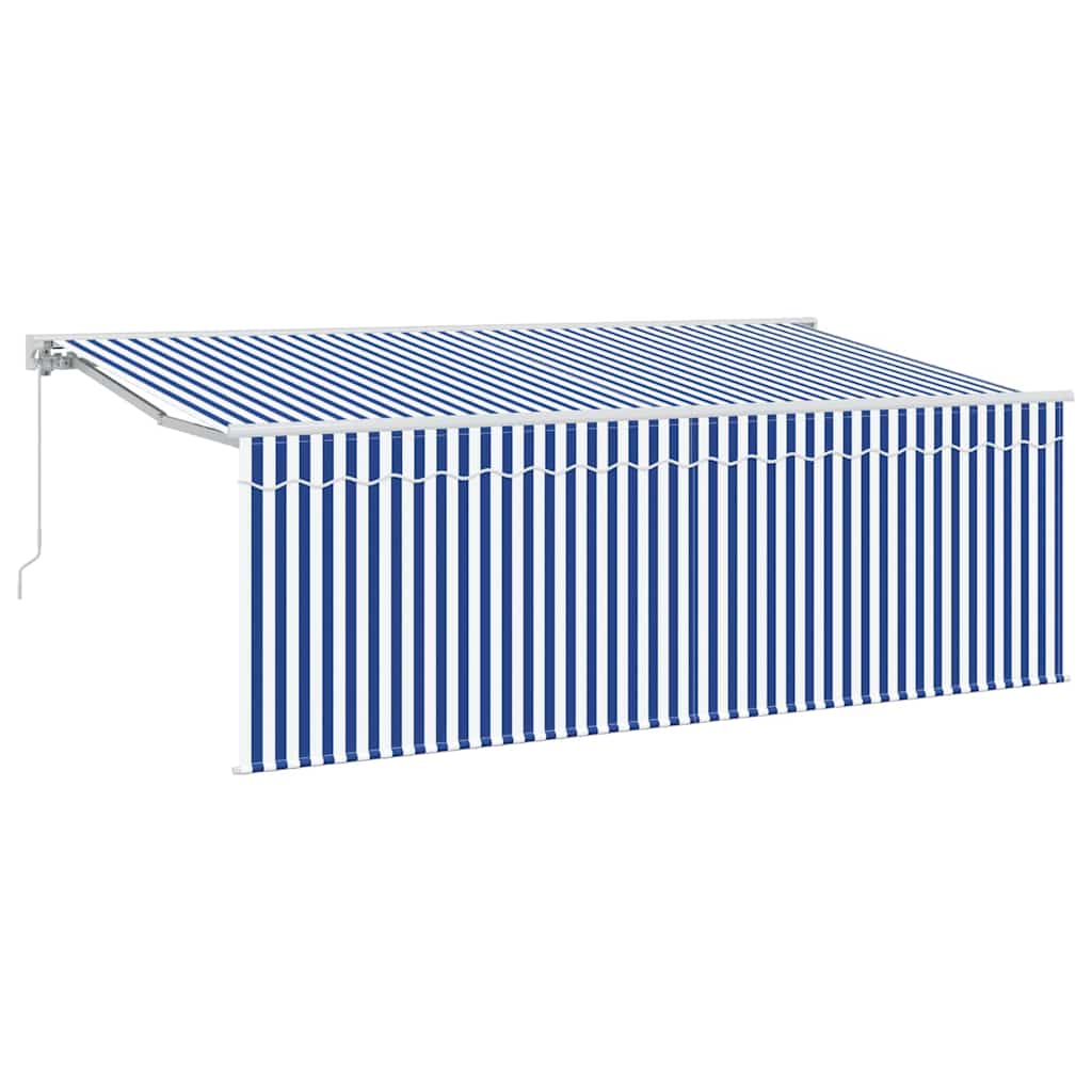 Vidaxl inklapbaar zonnescherm blauw 350 x 200 cm stof