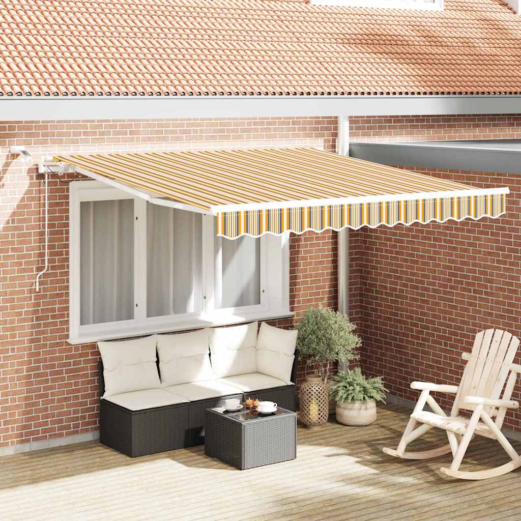 Vidaxl inklapbaar zonnescherm multikleur 350 x 250 cm