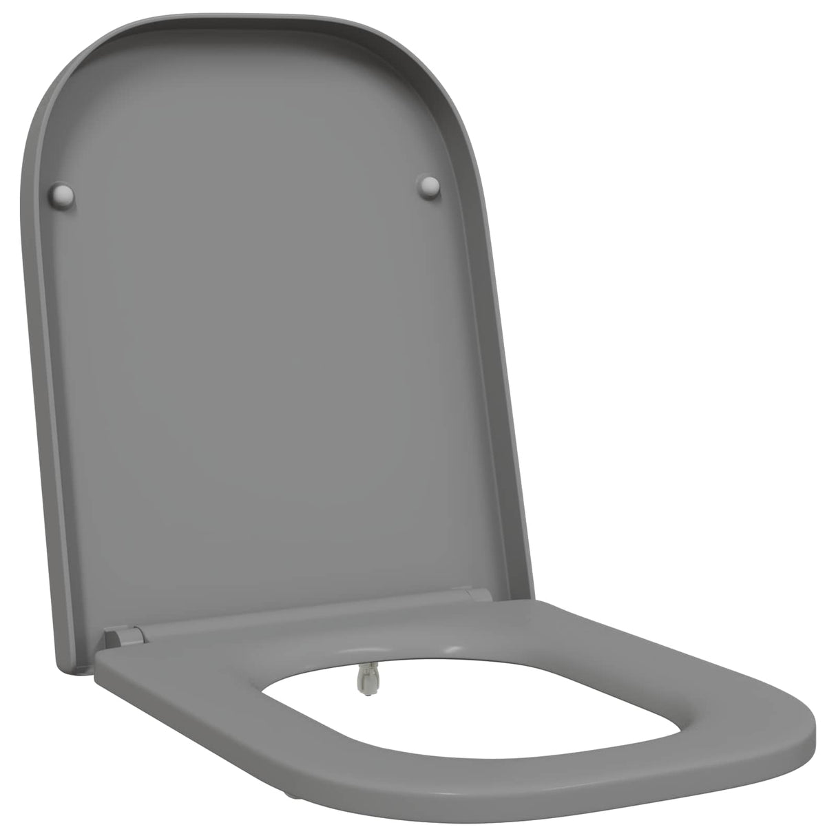 Vidaxl toiletzitting grijs 47,5 x 35 x 3,6 cm duroplast