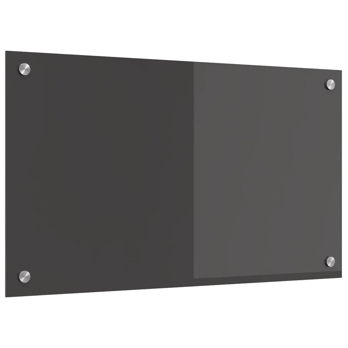 Vidaxl keuken spatscherm donkergrijs 70 x 40 cm gehard glas