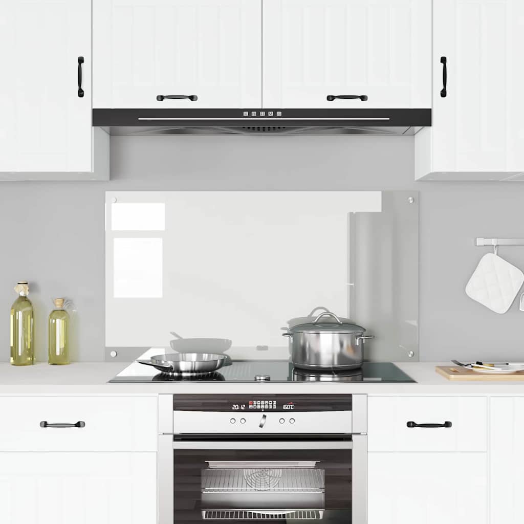 Vidaxl keuken spatscherm doorzichtig 120 x 60 cm gehard glas