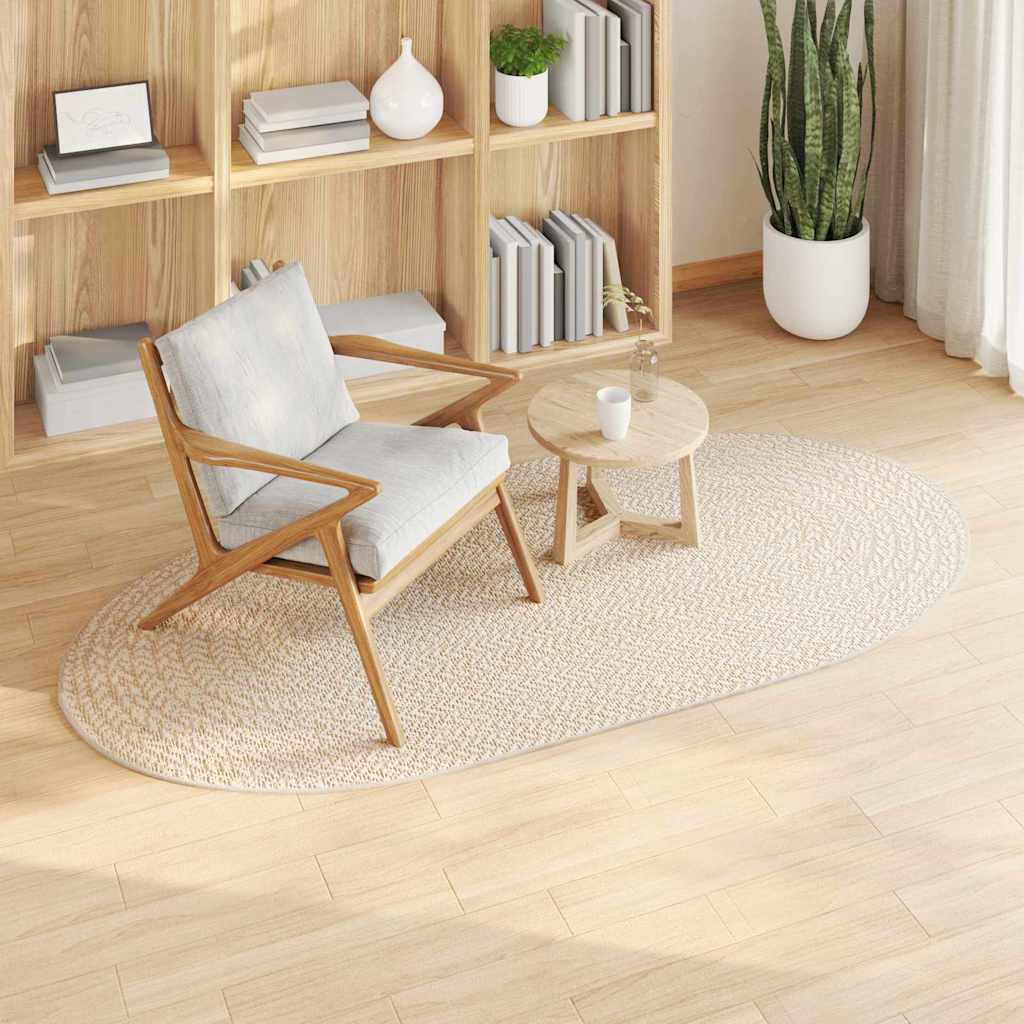 Vidaxl vloerkleed zizur crème 200 x 100 cm polypropyleen