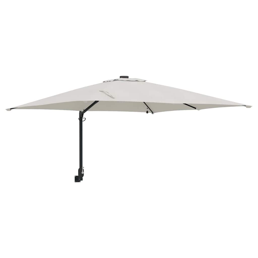 Vidaxl tuinparasol zand 248,5 x 247,5 x 160 cm polyester en staal