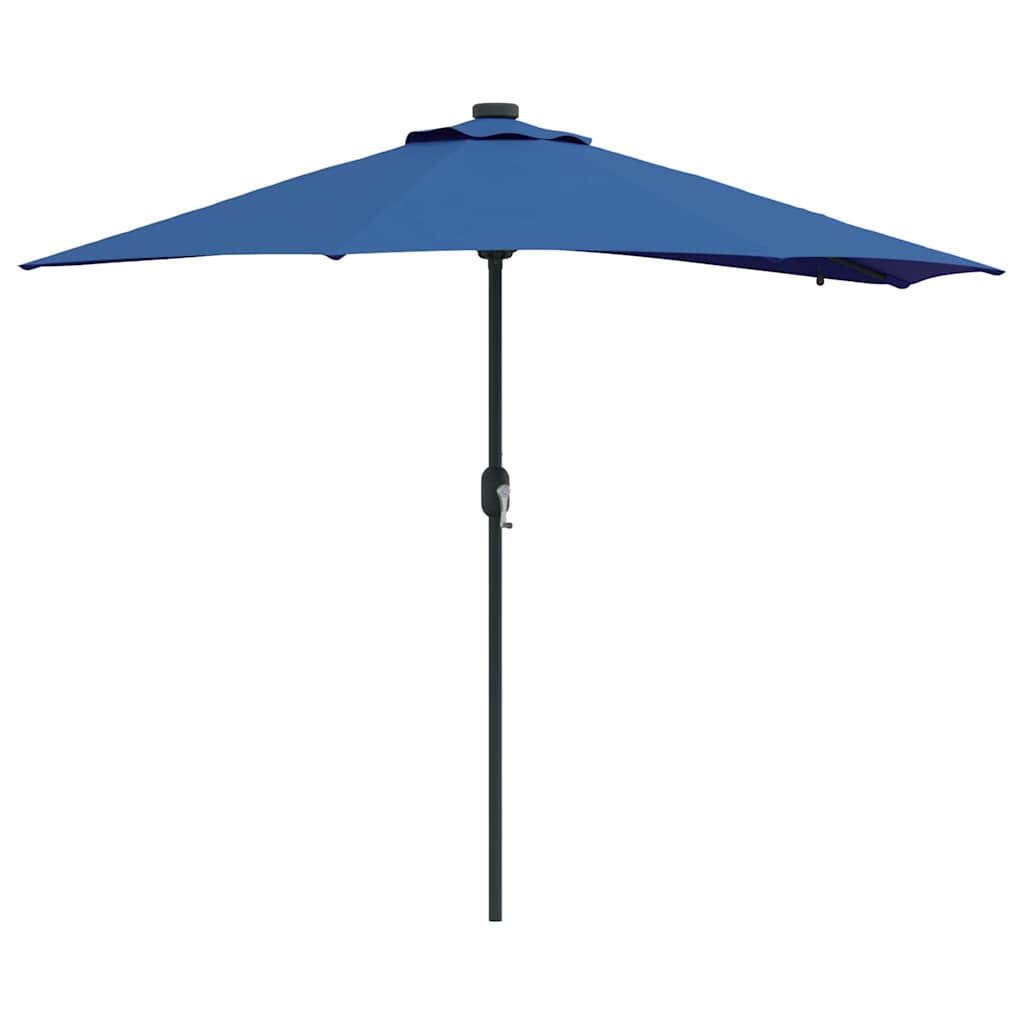 Vidaxl tuinparasol azurblauw 294 x 150 x 223 cm polyester en staal