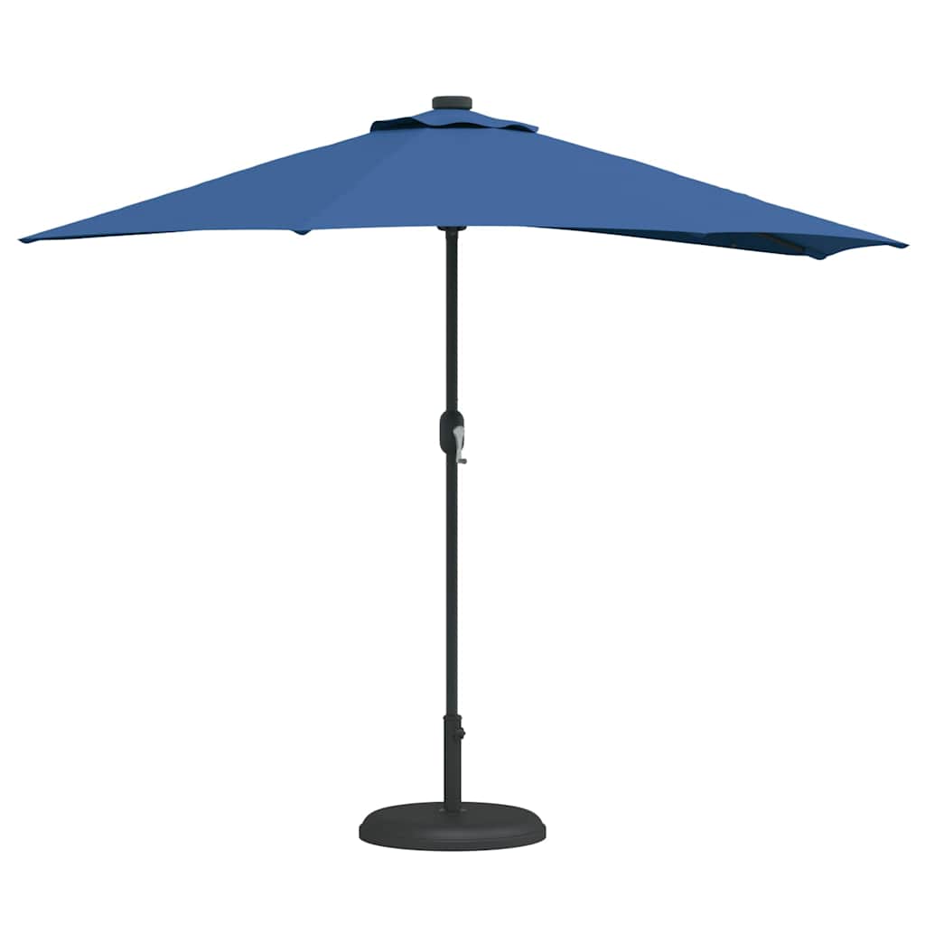 Vidaxl tuinparasol azurblauw 294 x 150 x 224 cm polyester en staal