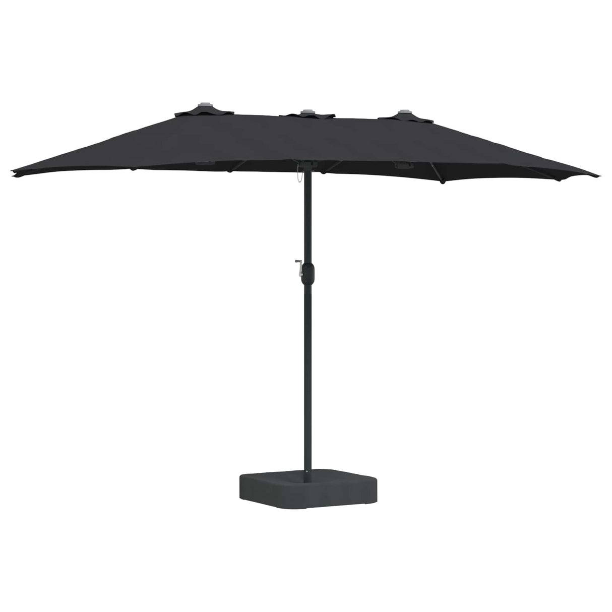 Vidaxl tuinparasol zwart 385 x 209 x 244 cm polyester