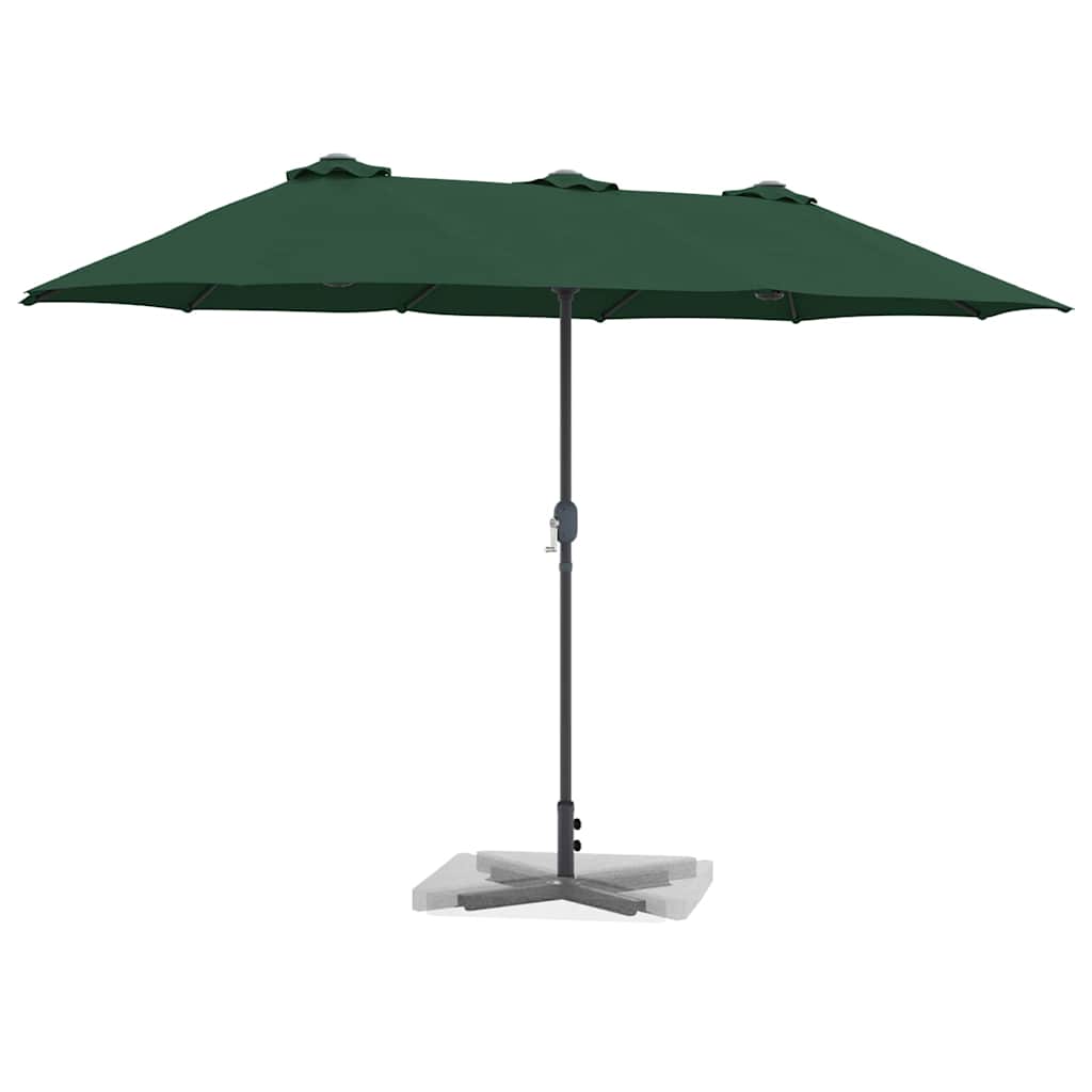 Vidaxl tuinparasol groen 370 x 197 x 239 cm polyester en aluminium