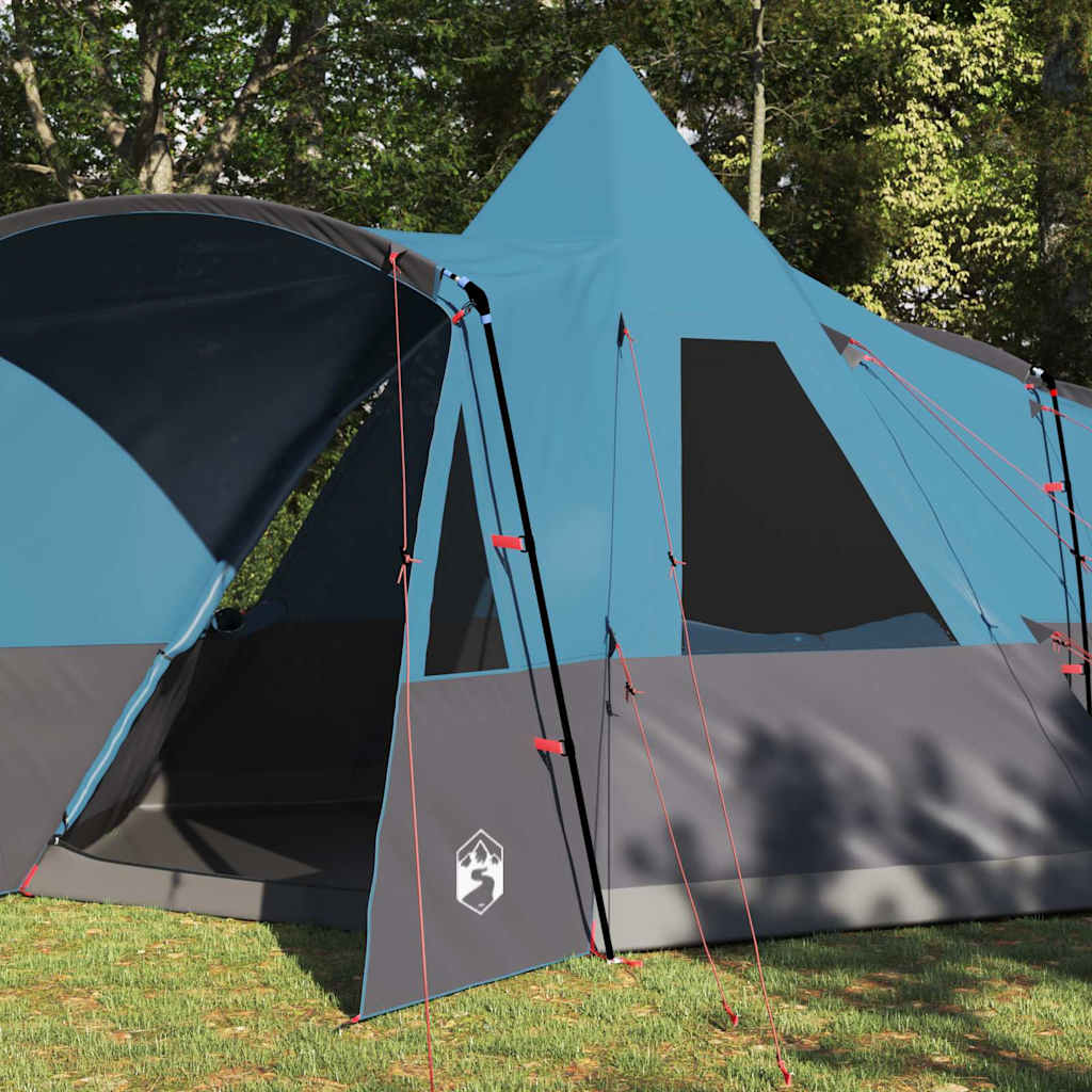 Vidaxl teepee tent met dak met opslag blauw 720 x 465 x 295 cm