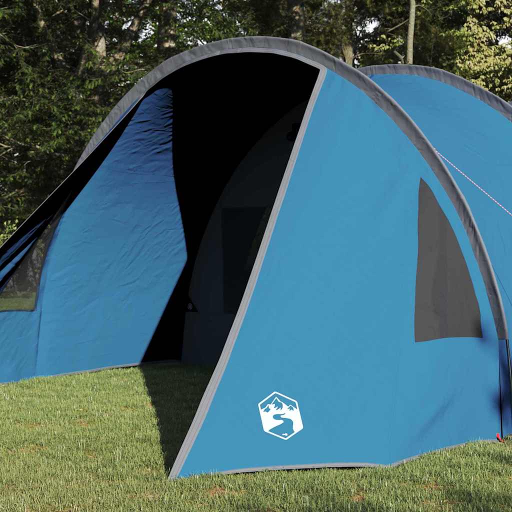 Vidaxl tunneltent met dak met opslag blauw en grijs 778 x 356 x 210 cm