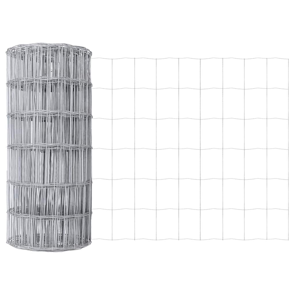 Vidaxl euro hek 0,6 x 25 m pvc-gecoat ijzer