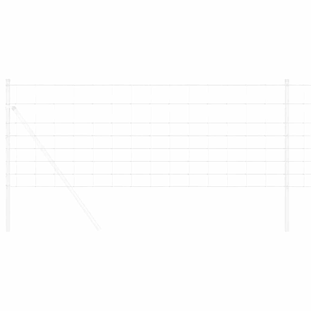 Vidaxl weidehekwerk zilver 25 x 0,8 m gegalvaniseerd staal