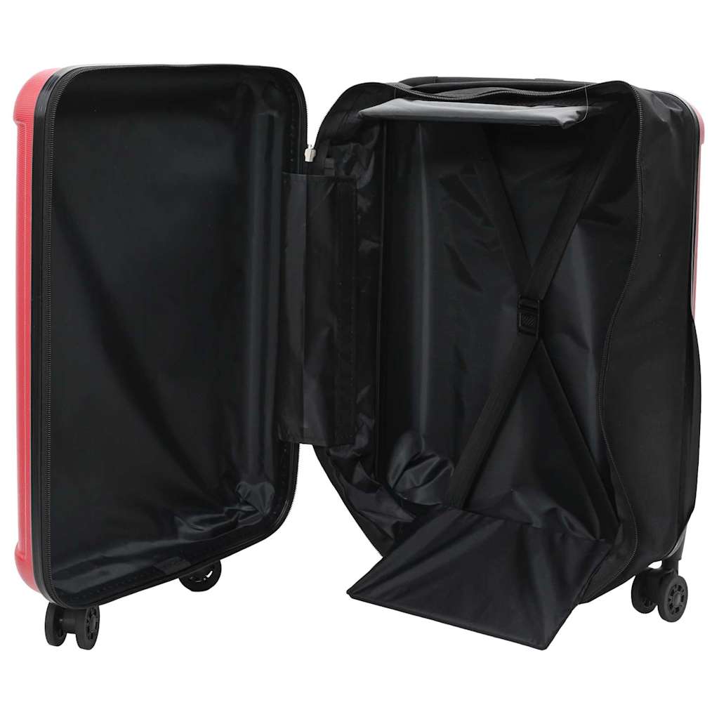 Vidaxl koffer met slot rood 43 x 27 x 66 cm abs kunststof