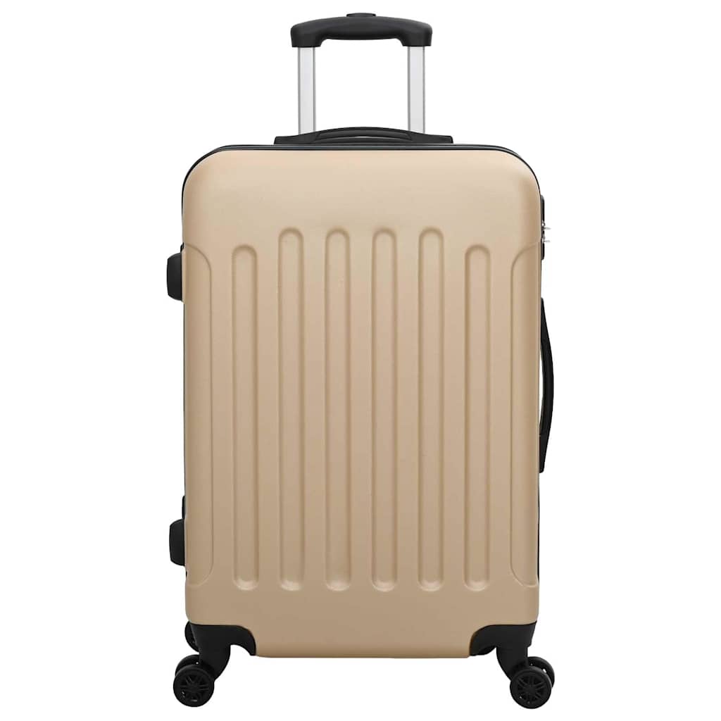 Vidaxl koffer met slot 3 pcs champagne 50 x 31 x 78 cm abs kunststof