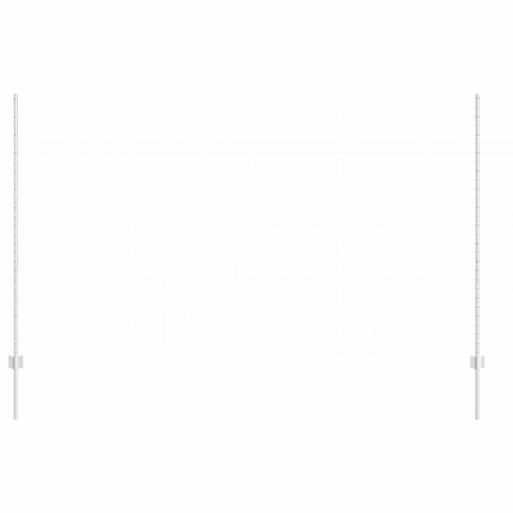 Vidaxl afrasteringspaal 11 pcs zilver 150 cm staal