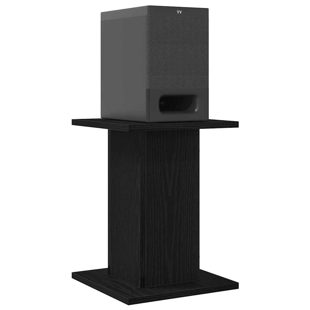 Vidaxl luidspreker standaards 2 pcs zwart eiken 30 x 30 x 40 cm