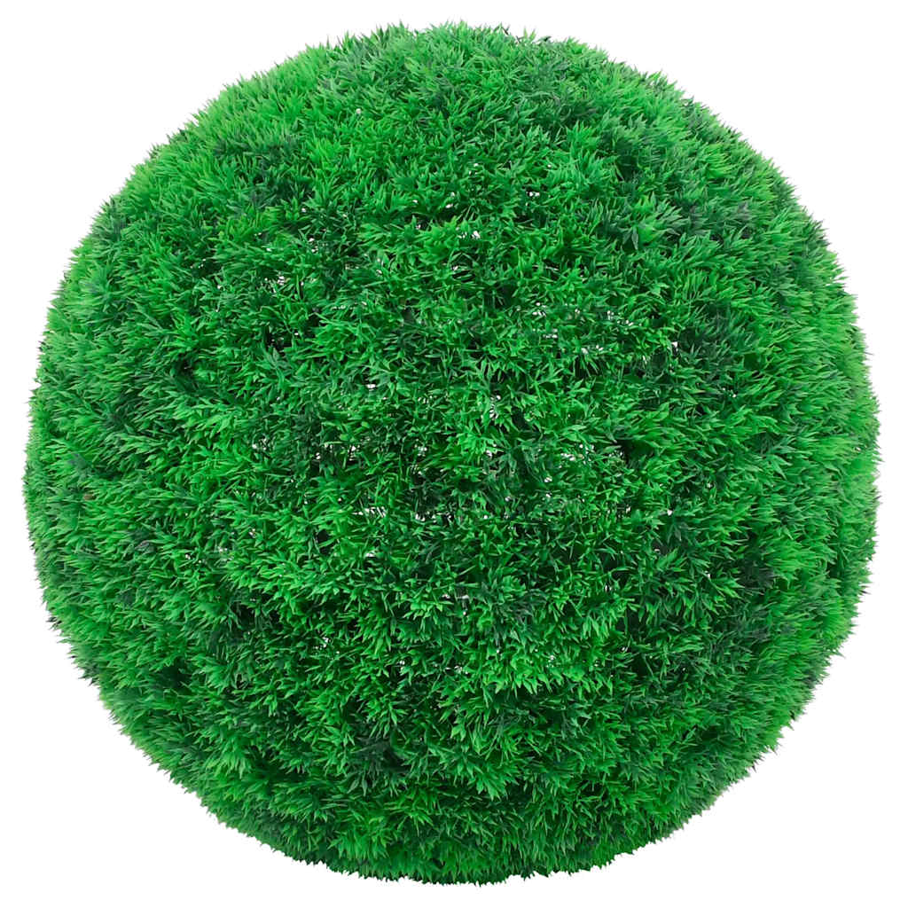 Vidaxl kunstbuxusballen met led-verlichting 2 st 52 cm groen