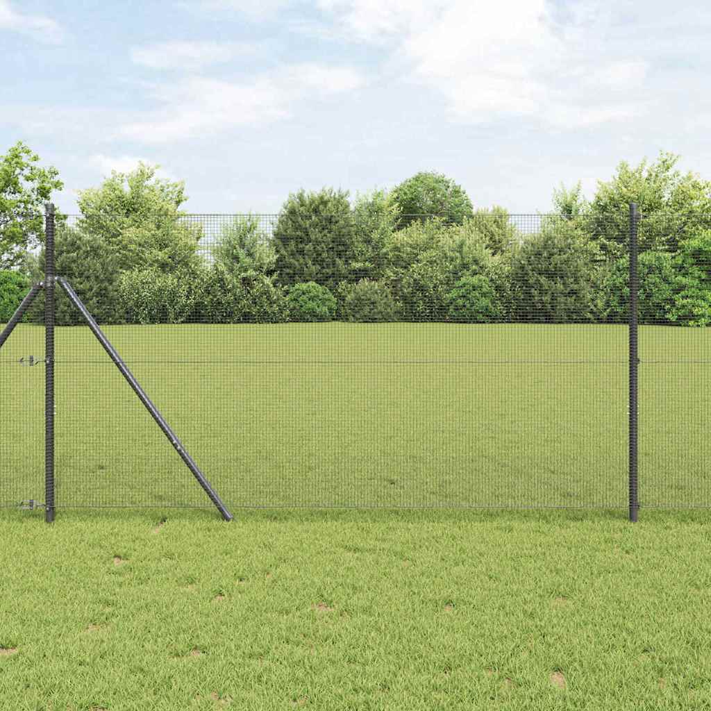 Vidaxl gelaste draadhek grijs 1.2 x 25 m