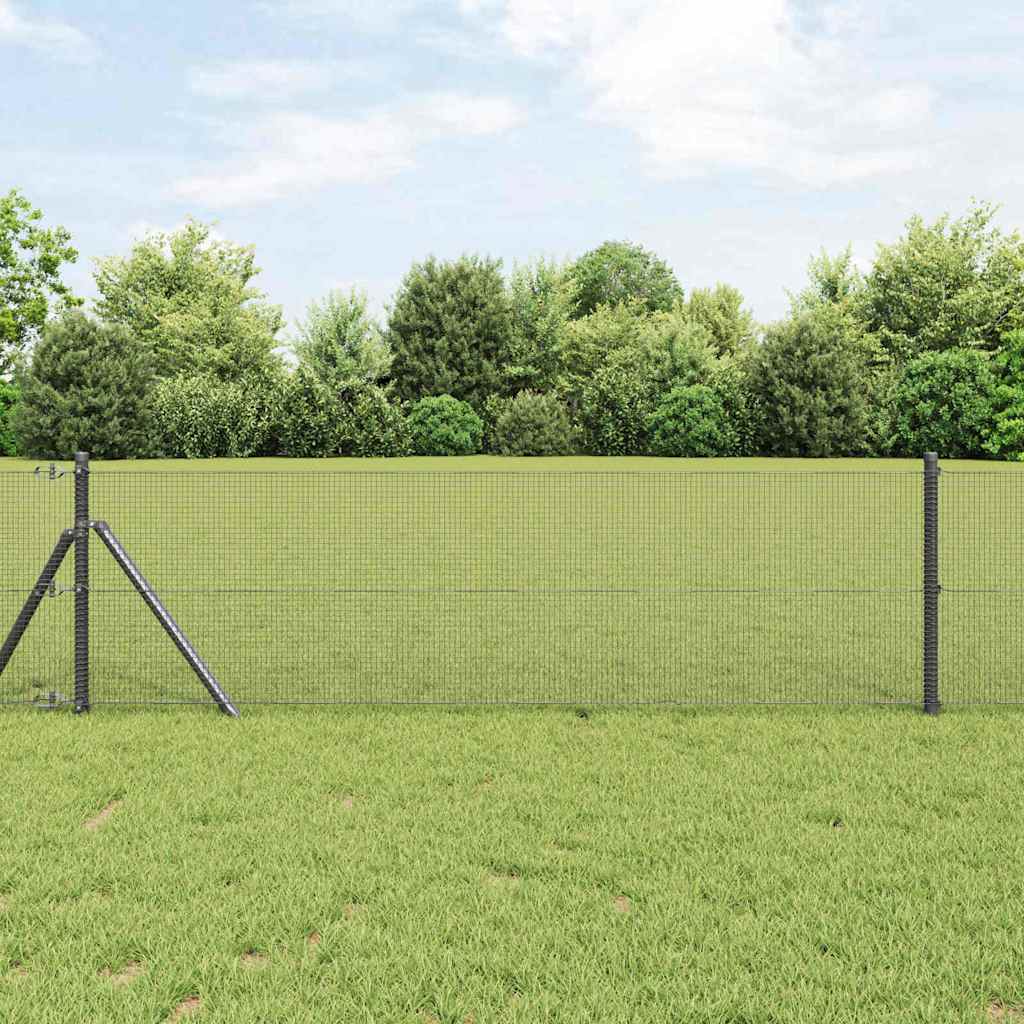 Vidaxl gelaste draadhek grijs 0,5 x 50 m staal