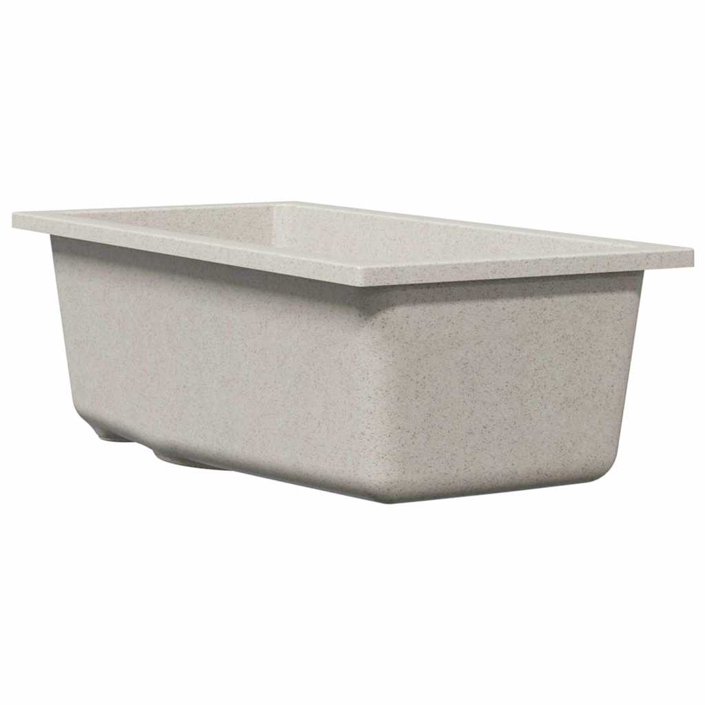 Vidaxl keukenwasbak beige 21 x 44 x 14 cm graniet