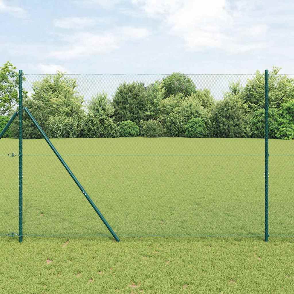Vidaxl hexagon hek groen 1,6 x 100 m pvc