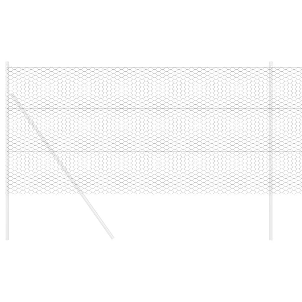 Vidaxl hexagon hek grijs 1,4 x 50 m pvc