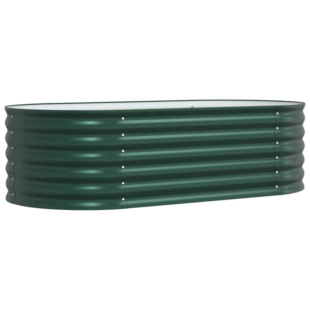 Vidaxl verhoogd bed groen 160 x 80 x 44 cm staal