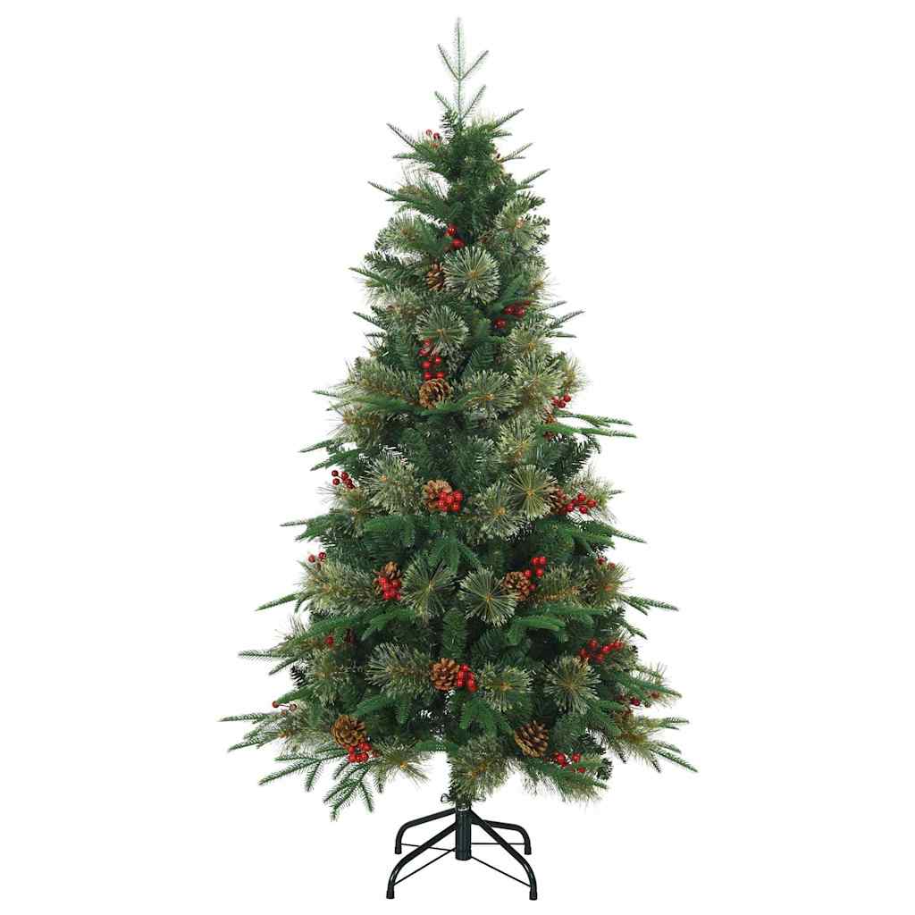 Vidaxl kunstmatige inklapbare kerstboom groen 150 cm pvc, pe en staal