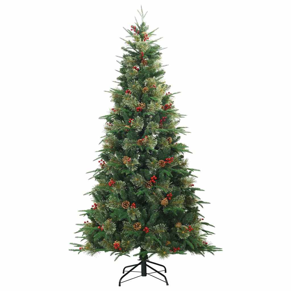 Vidaxl kunstmatige inklapbare kerstboom groen 180 cm pvc, pe en staal
