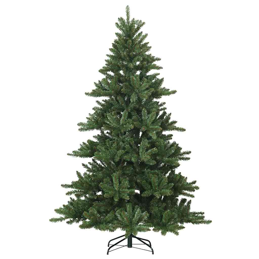 Vidaxl kunstmatige inklapbare kerstboom groen 210 cm pvc, staal