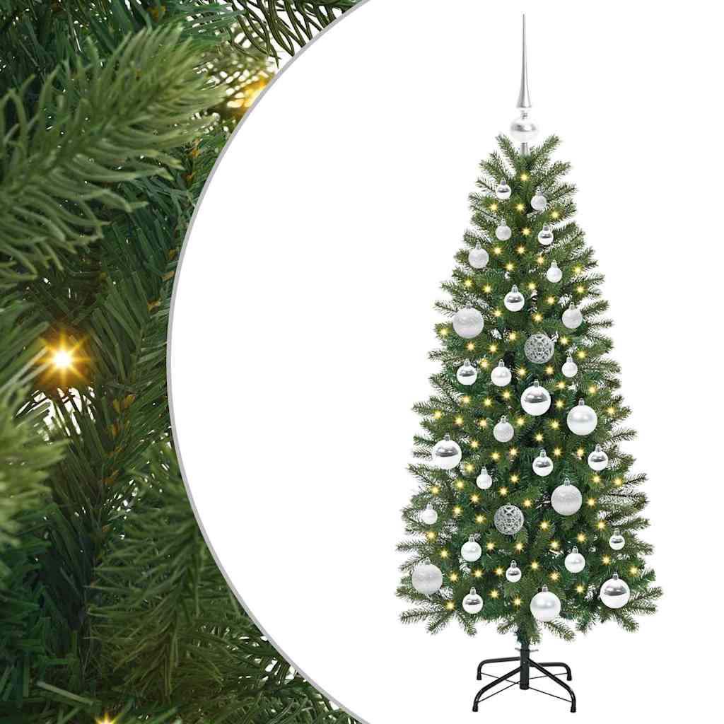 Vidaxl kunstkerstboom met 150 led met standaard groen 120 cm pe en pvc