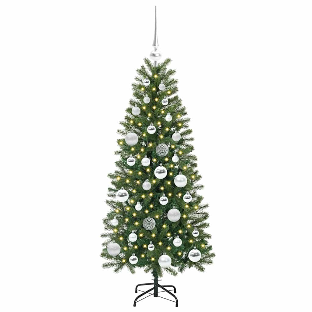 Vidaxl kunstkerstboom met 150 led met standaard groen 120 cm pe en pvc