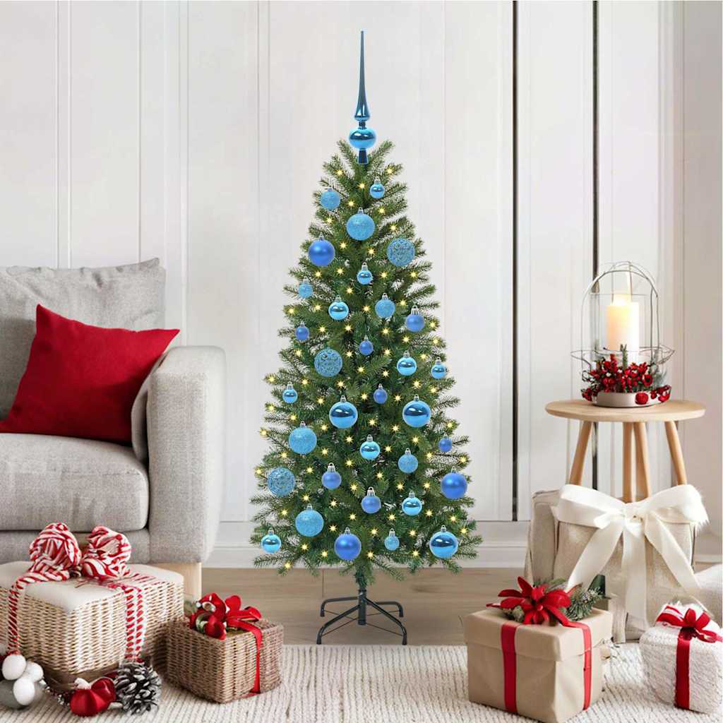 Vidaxl kunstkerstboom met 150 led met standaard groen 120 cm pe en pvc
