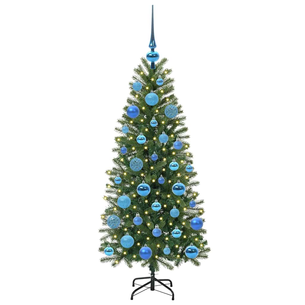 Vidaxl kunstkerstboom met 150 led met standaard groen 120 cm pe en pvc